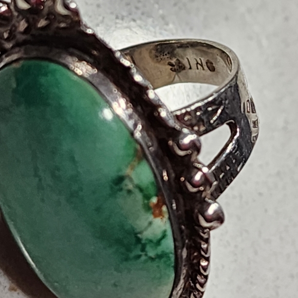 Vintage Sterling silver Native American ring size 6 turquoise fine jewelry - Picture 6 of 7